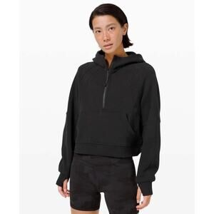 Lululemon Scuba Oversized 1/2 Zip Hoodie in Black Size XS/S